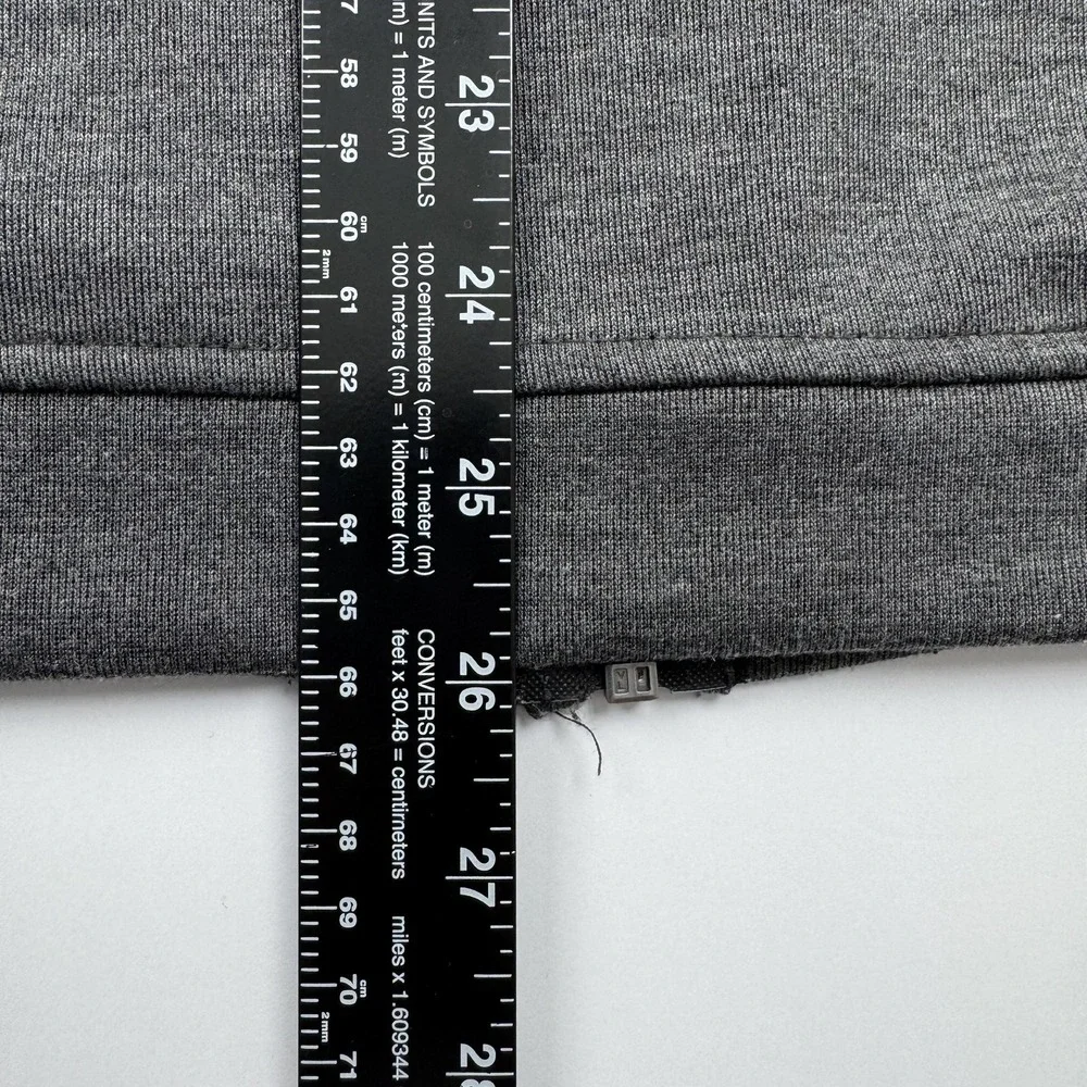 Adidas Jacket Mens Medium Gray Full Zip Athletic Track Lightweight Logo Pockets